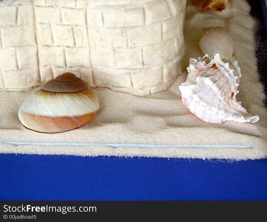 Wedding cake with a nautical theme. Wedding cake with a nautical theme