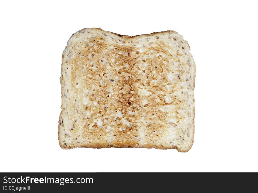 Fresh Grain Toasts / Bread On A White Background