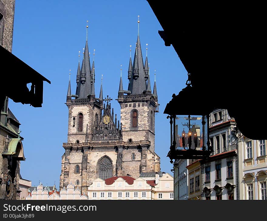 The Church of Virgin Mary before Tyn at Stare Mesto in Prague. The Church of Virgin Mary before Tyn at Stare Mesto in Prague