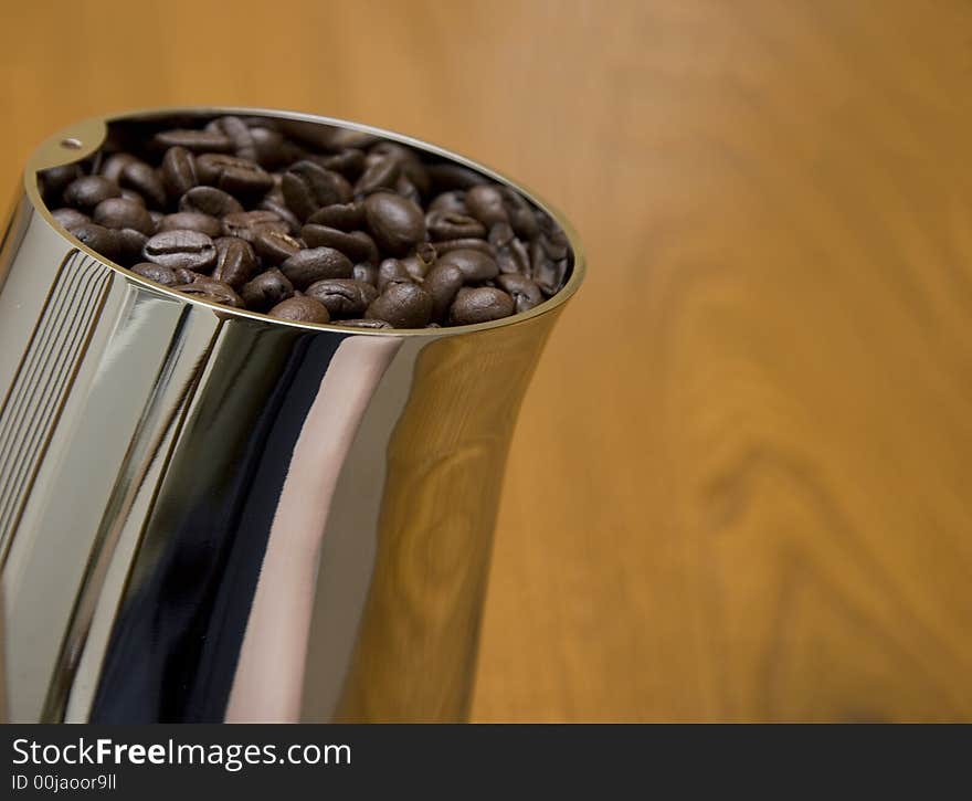 Coffee Grinder with Beans