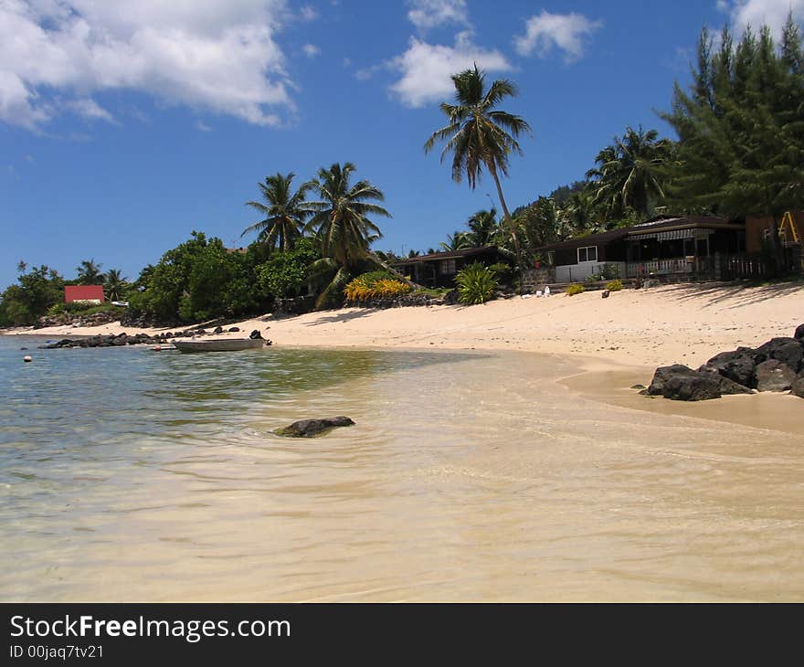 Beach on Moorea island