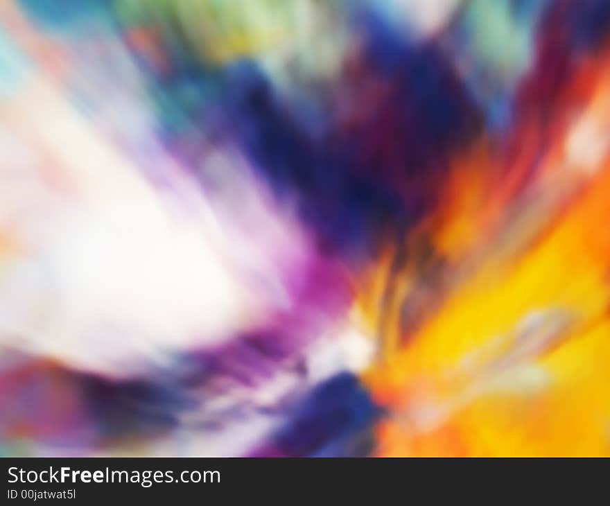 Multicolored motion abstraction for background