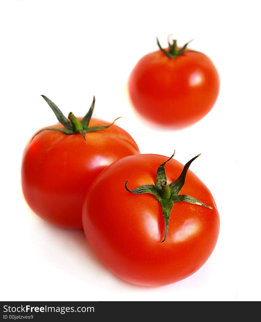 Three Red Tomatoes