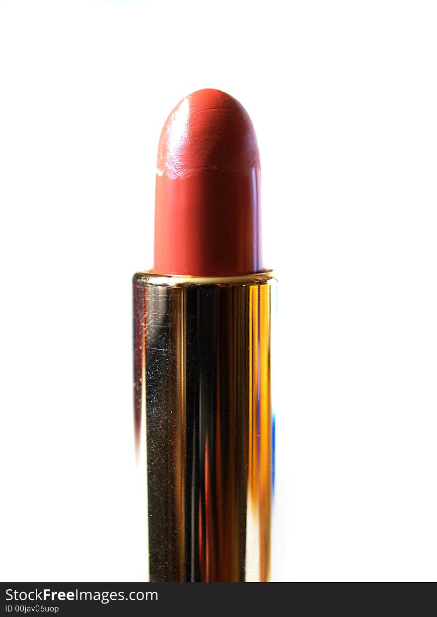 Lipstick on a white background