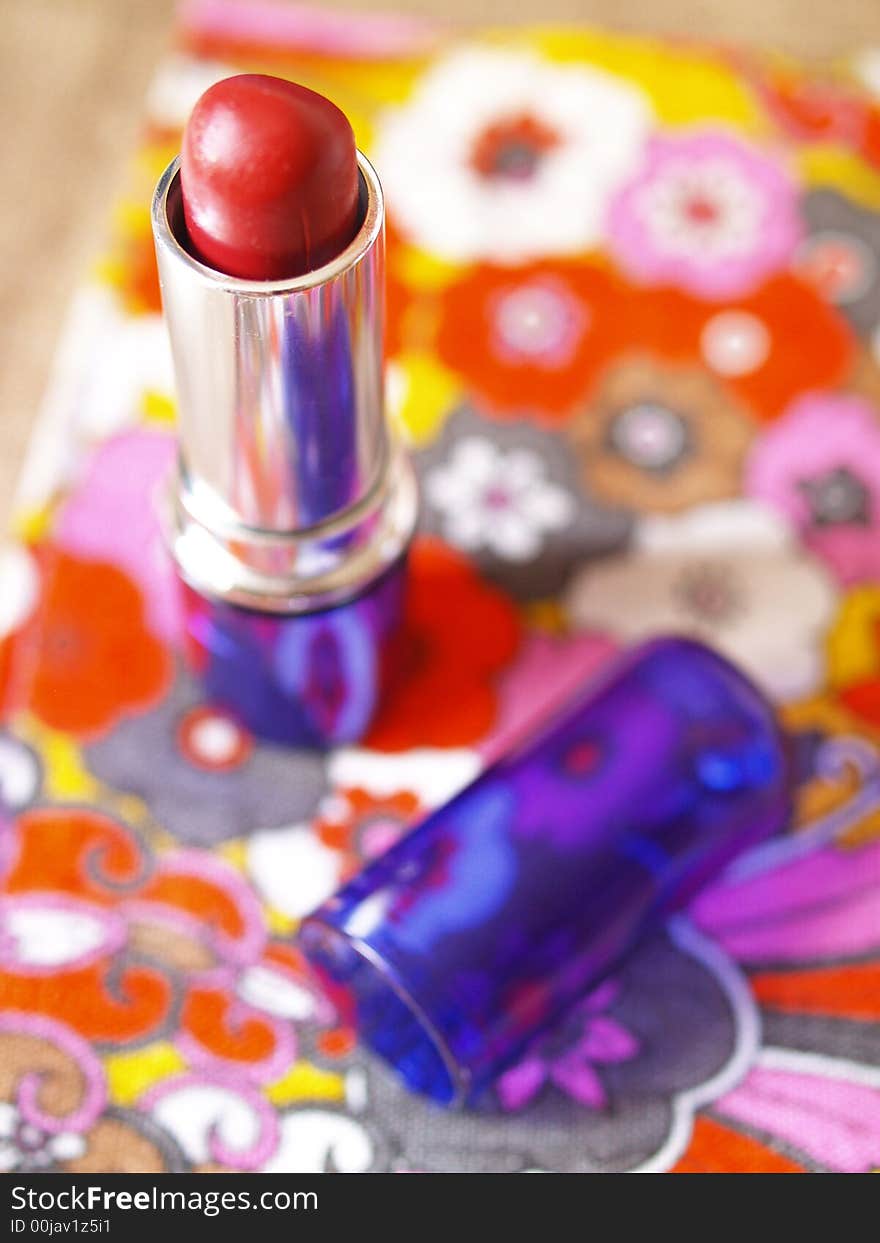 Lipstick in bright