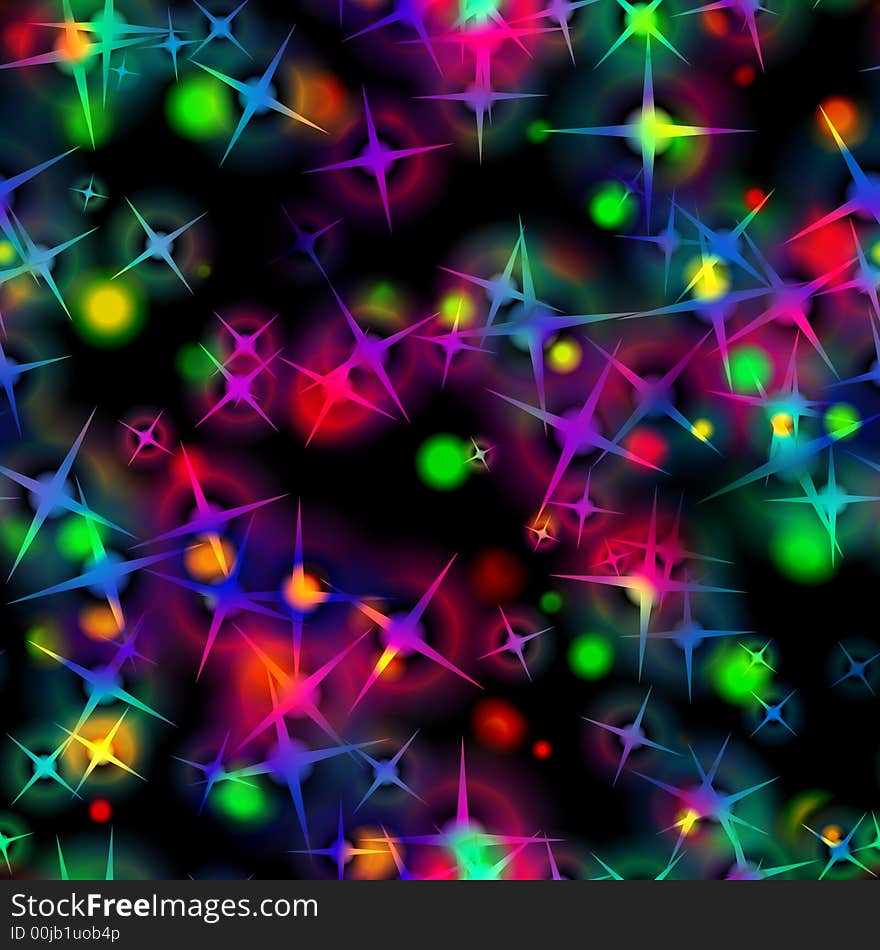 Seamless glows and stars texture. Seamless glows and stars texture