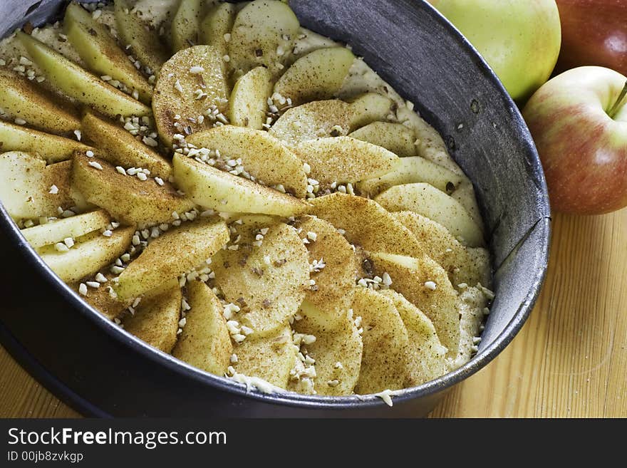 Baking apple pie