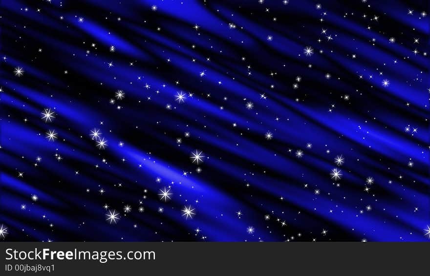 White snow flakes on blue curtain background. White snow flakes on blue curtain background