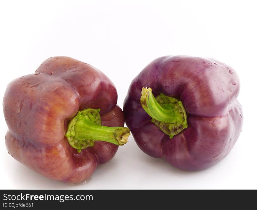 Violet pepper bells