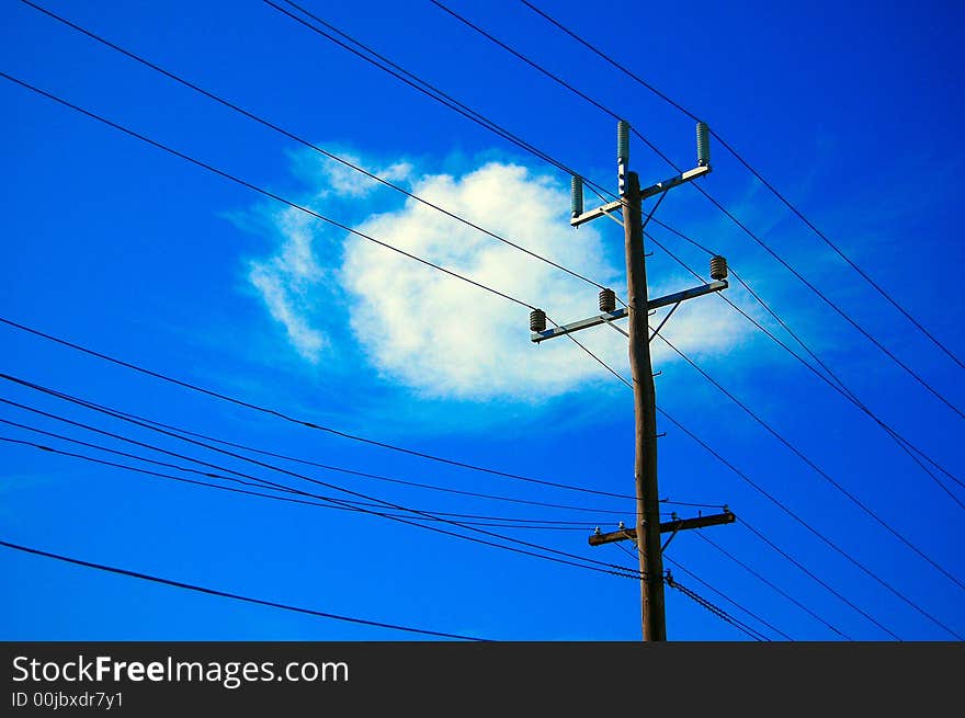 Telegraph pole