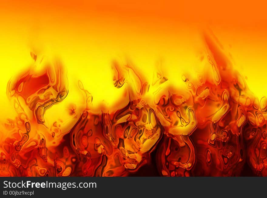 Abstract fire texture generated by the computer