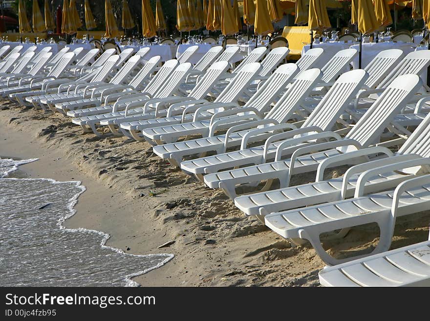 Chairs on the beach