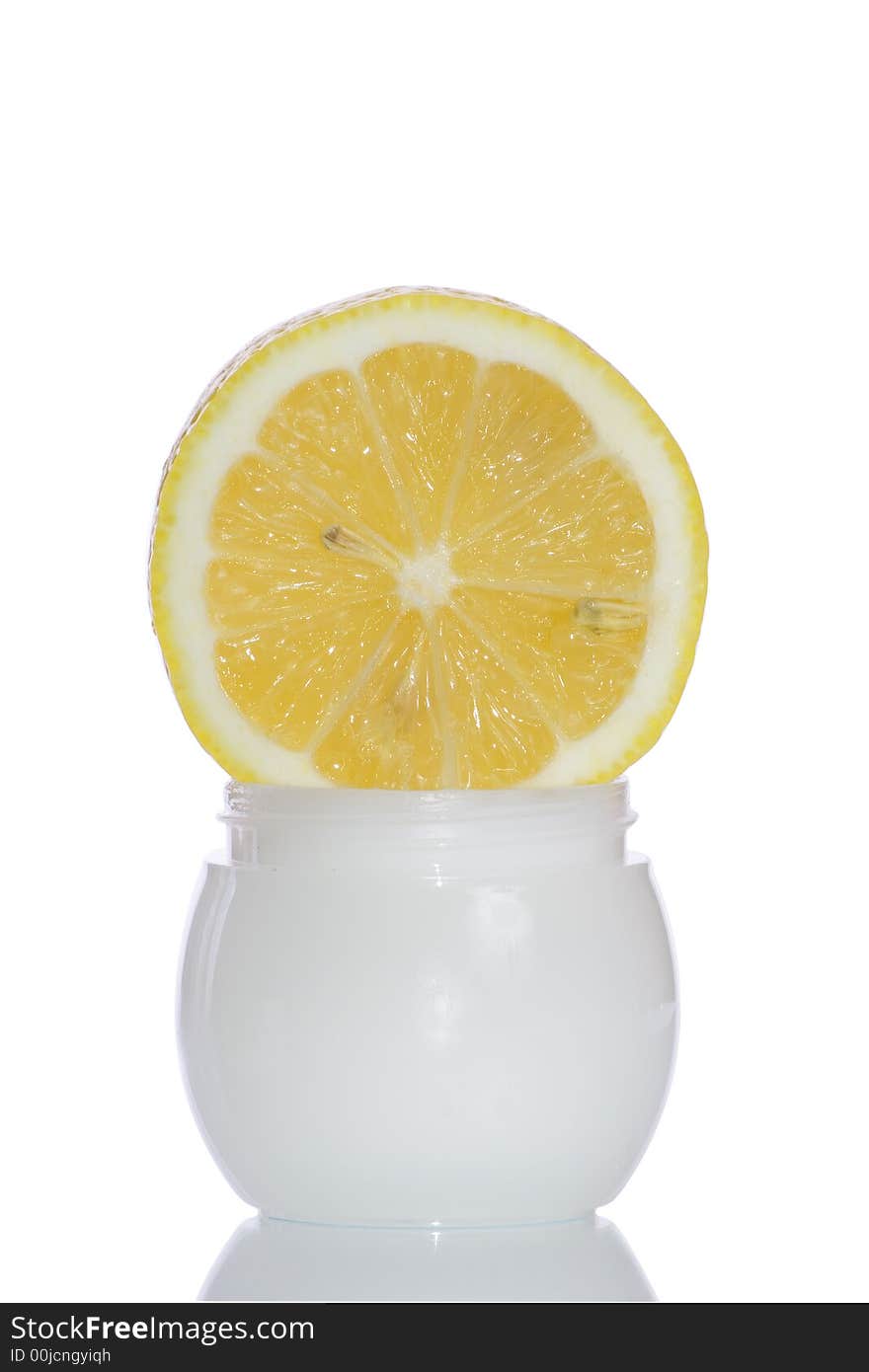 Cosmetics lemon cream