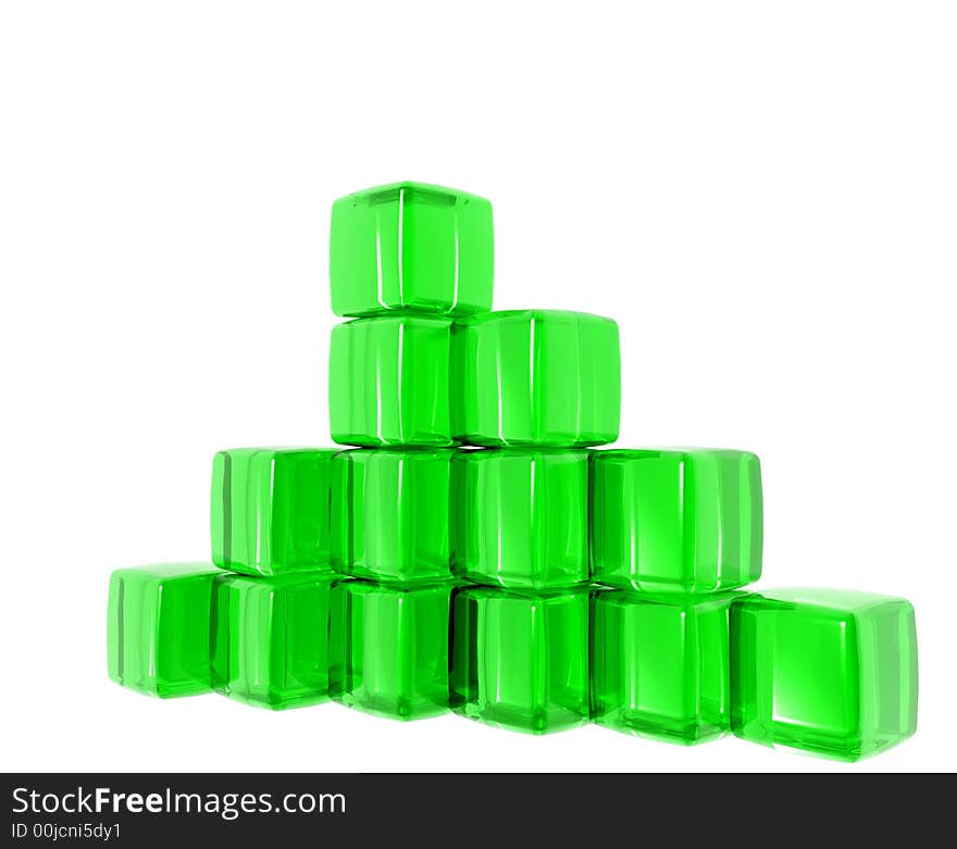 Green Gel Cubes