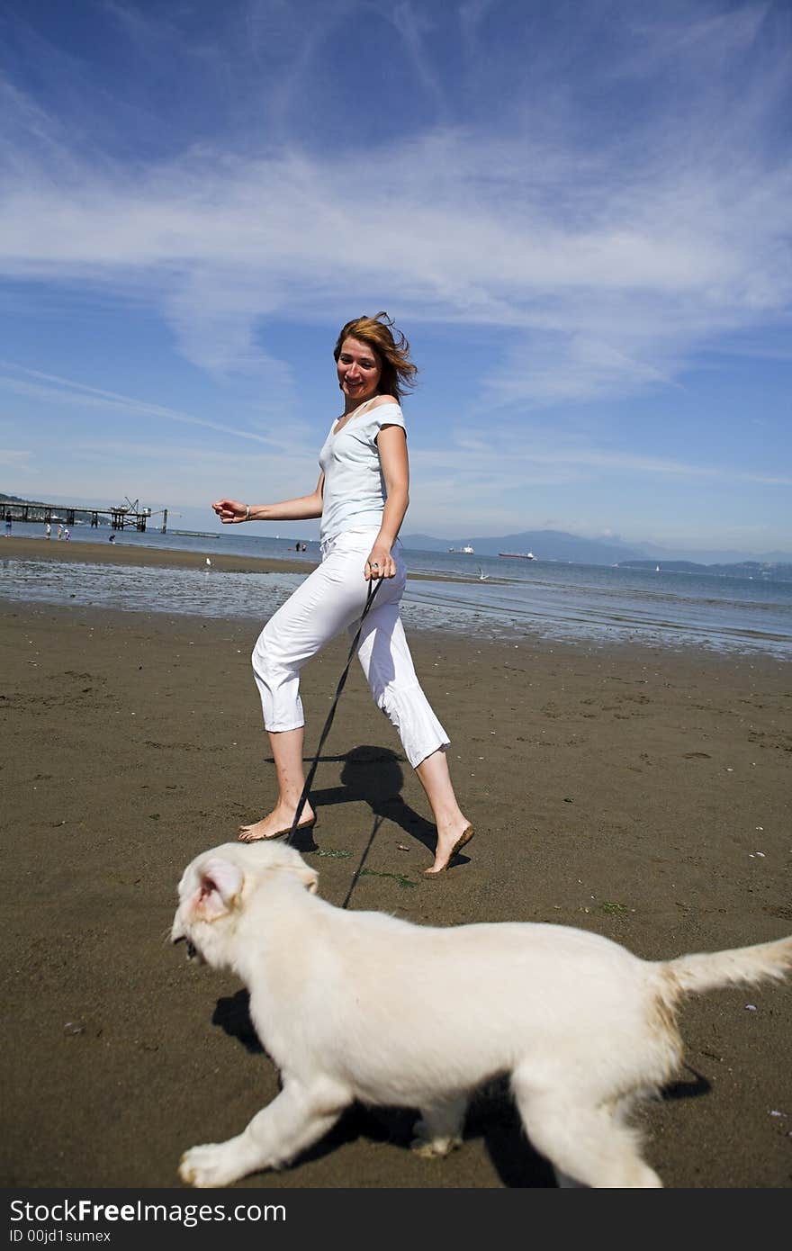 Woman running