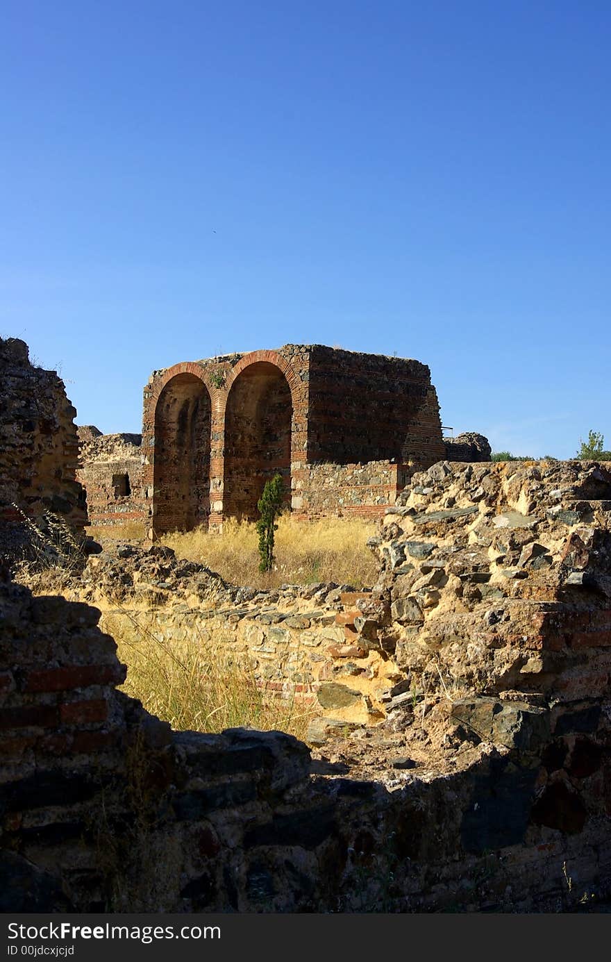 Ruins Romans of S.Cucufate, Vidigueira, Portugal.