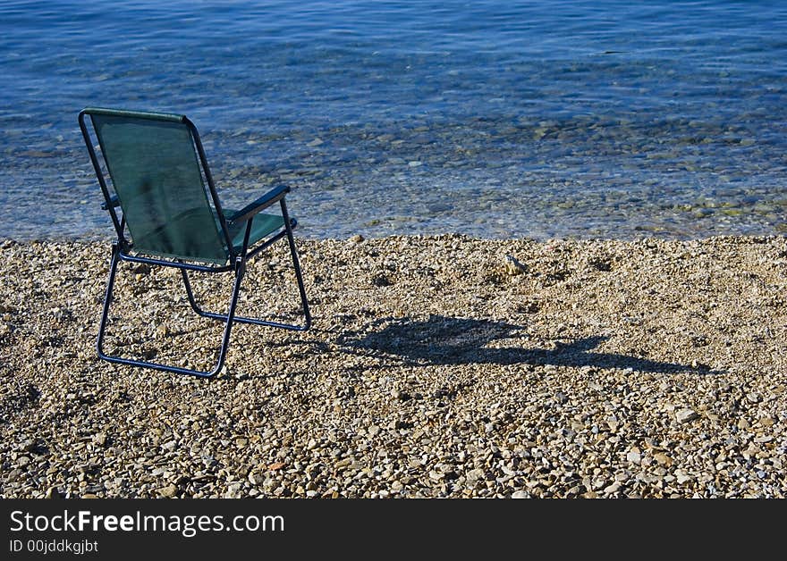 Armchair on the beach