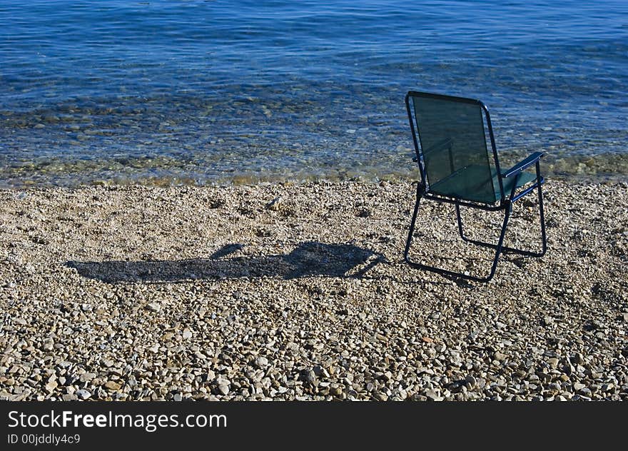 Chair on the shore