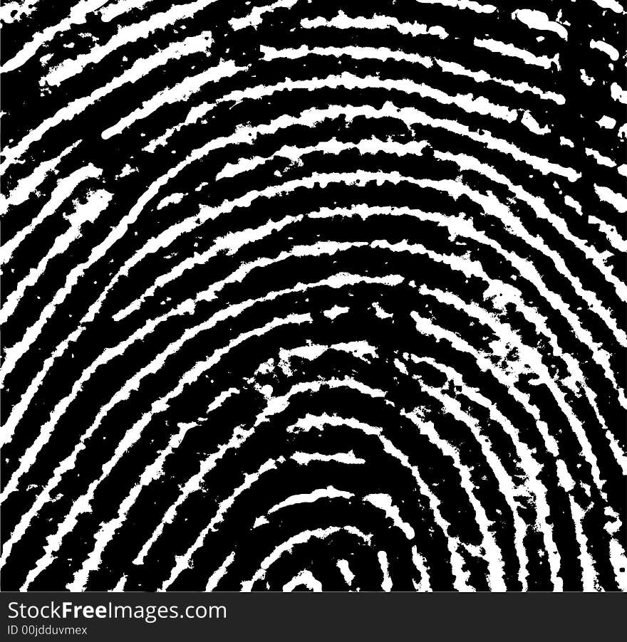 Black and White Vector Fingerprint Crop - Very accurately scanned and traced ( Vector is transparent so it can be overlaid on other images, vectors etc.). Black and White Vector Fingerprint Crop - Very accurately scanned and traced ( Vector is transparent so it can be overlaid on other images, vectors etc.)