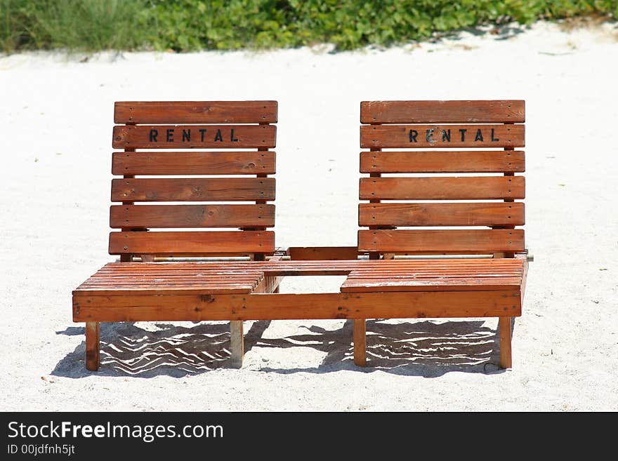 Beach Rental Chairs on Florida's Gulf Coast