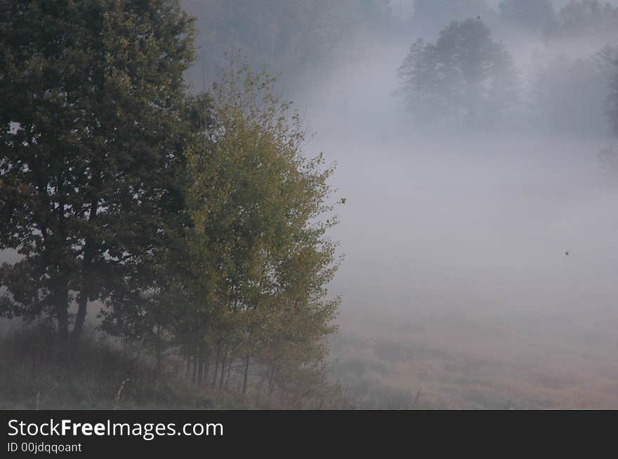 Fog in the Czech Republic. Fog in the Czech Republic