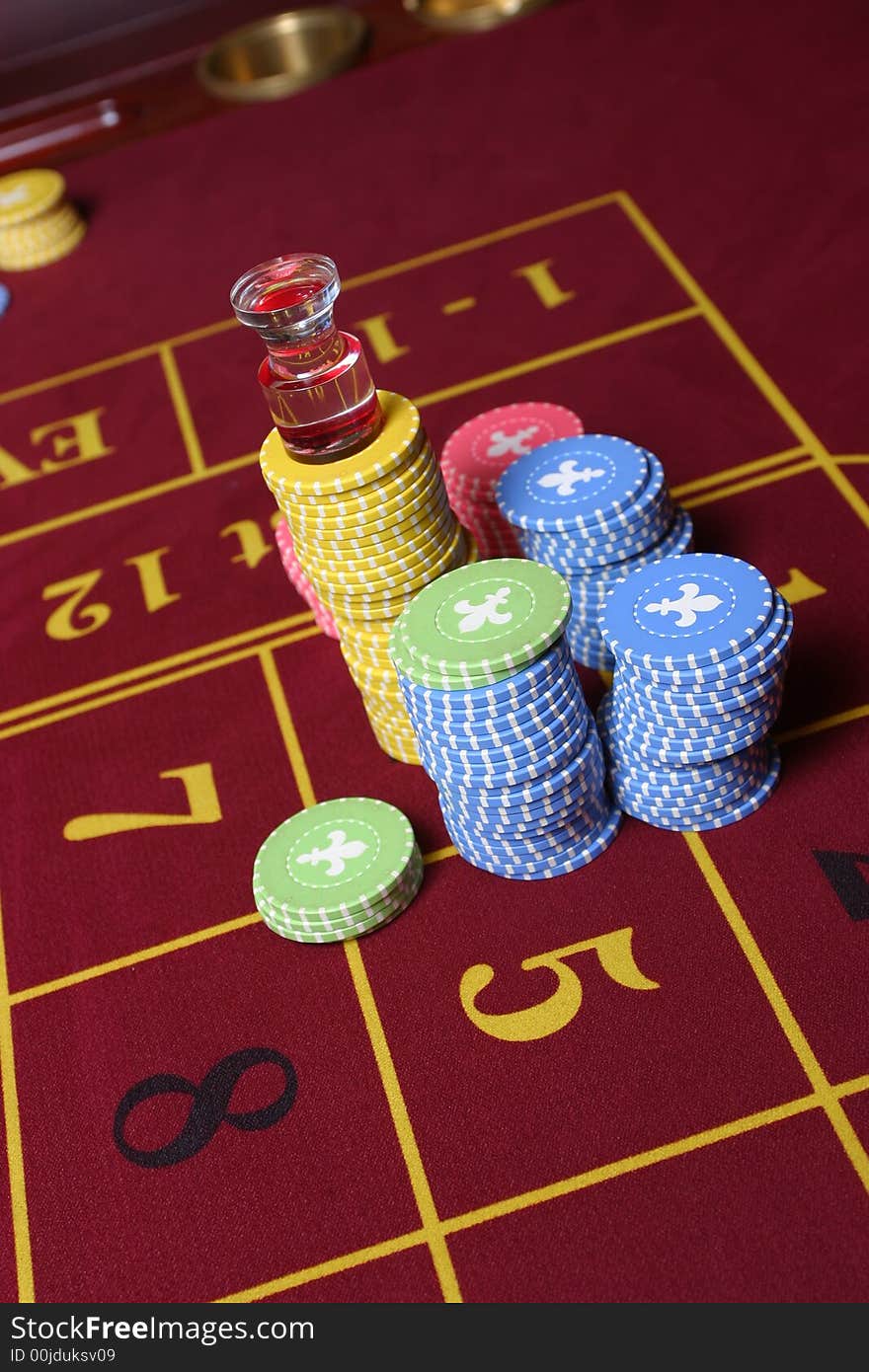 Roulette Gambling chips