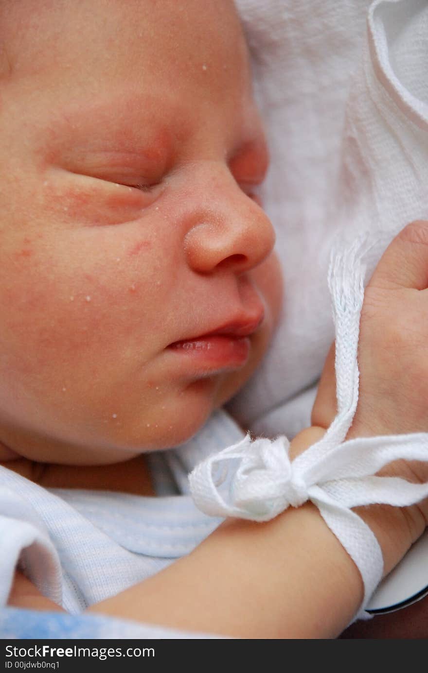 Newborn baby at the hospital