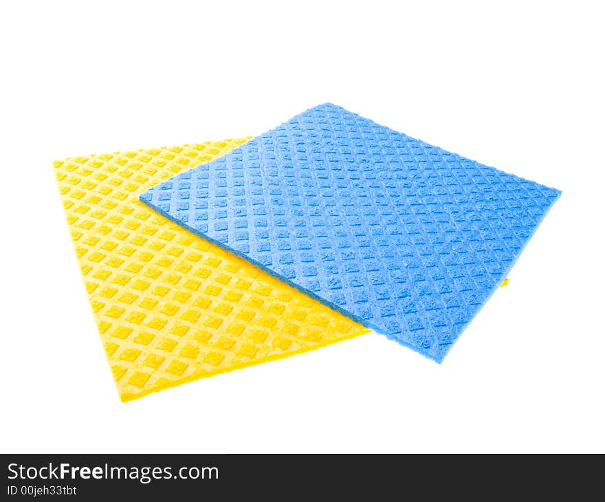 Color napkins isolated on white