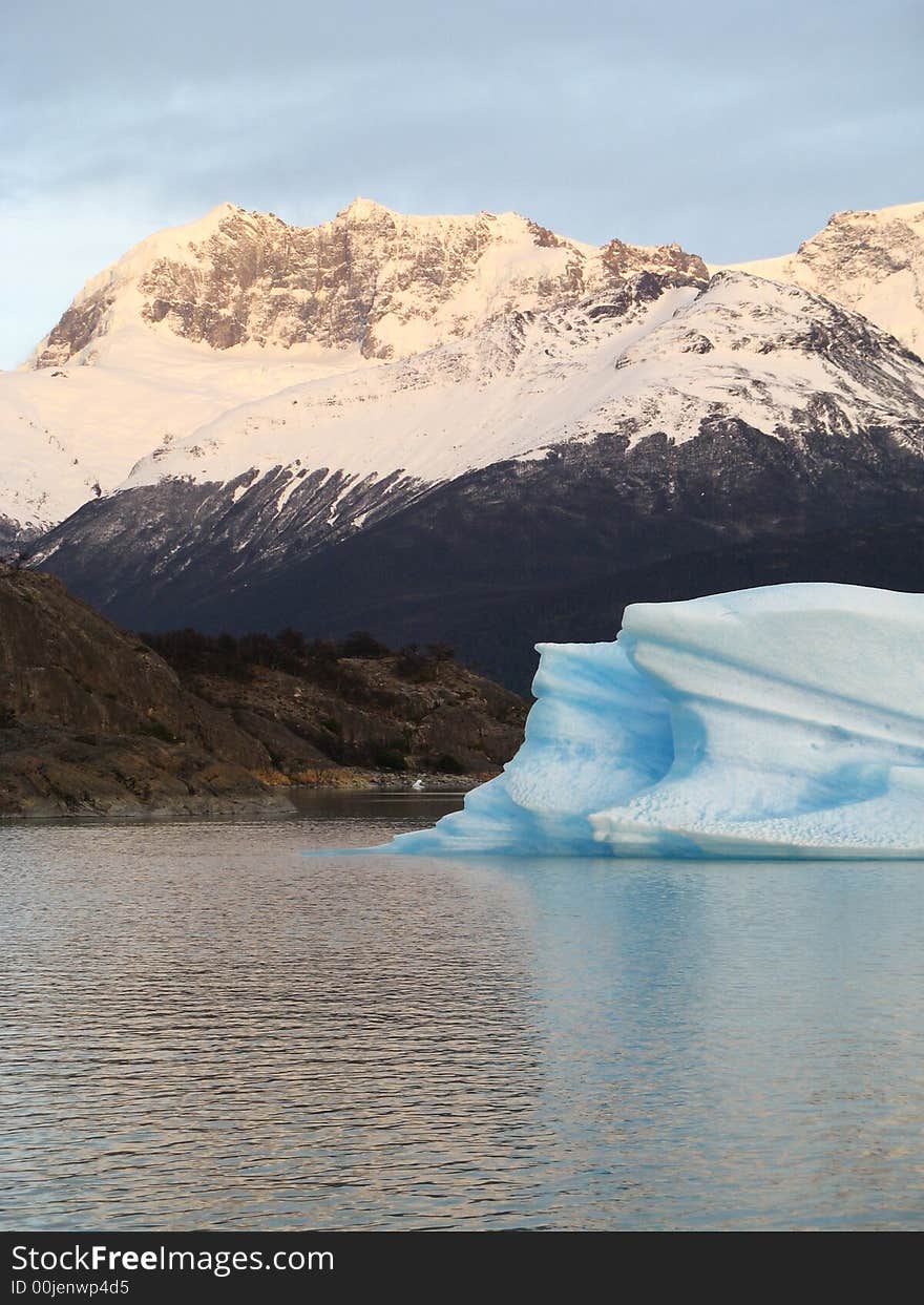 Floating iceberg in Argentina Lake. Floating iceberg in Argentina Lake