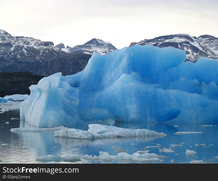 Giant floating iceberg