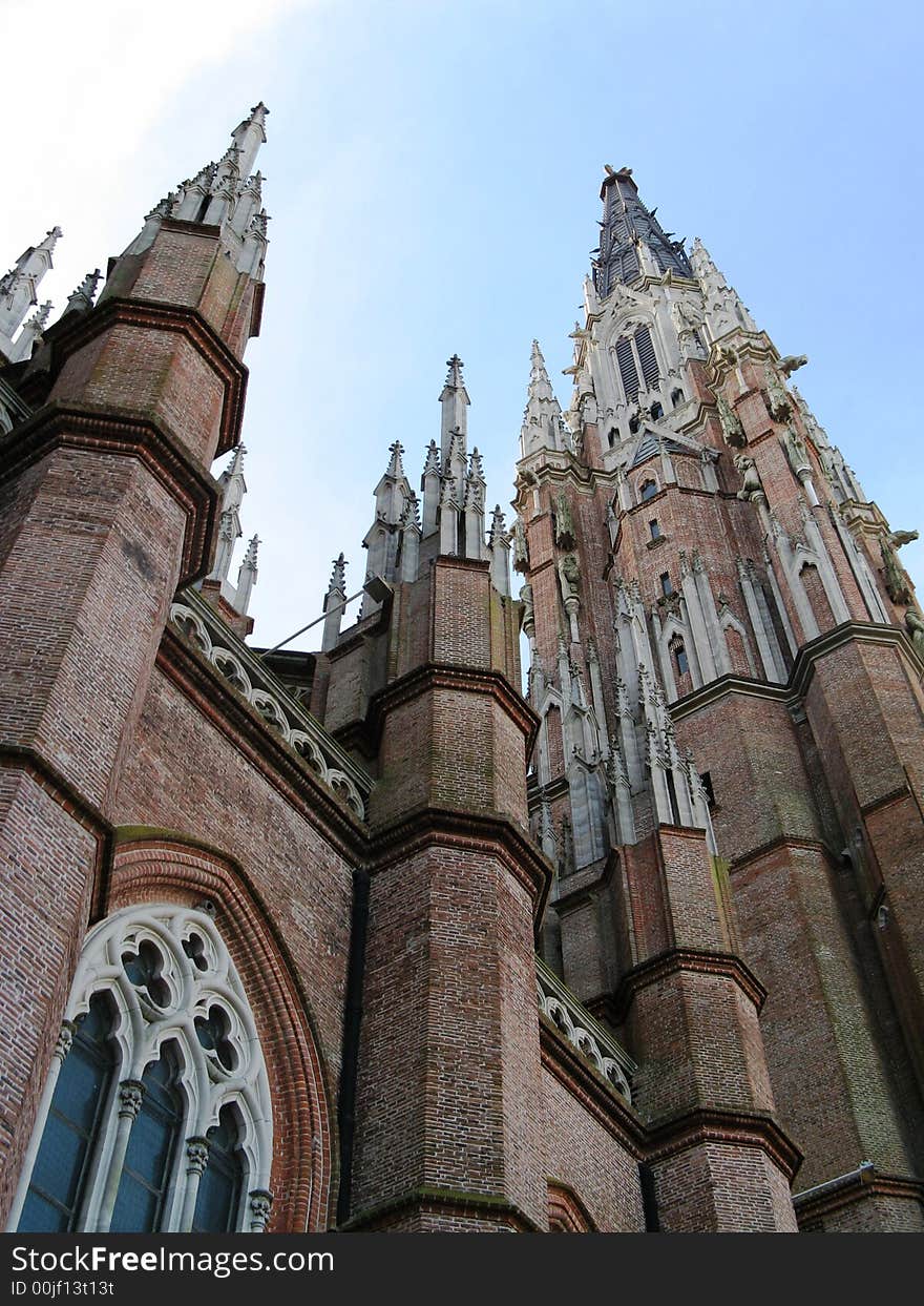 Corner side shot of the Cathedral in La Plata, Argentina. Corner side shot of the Cathedral in La Plata, Argentina