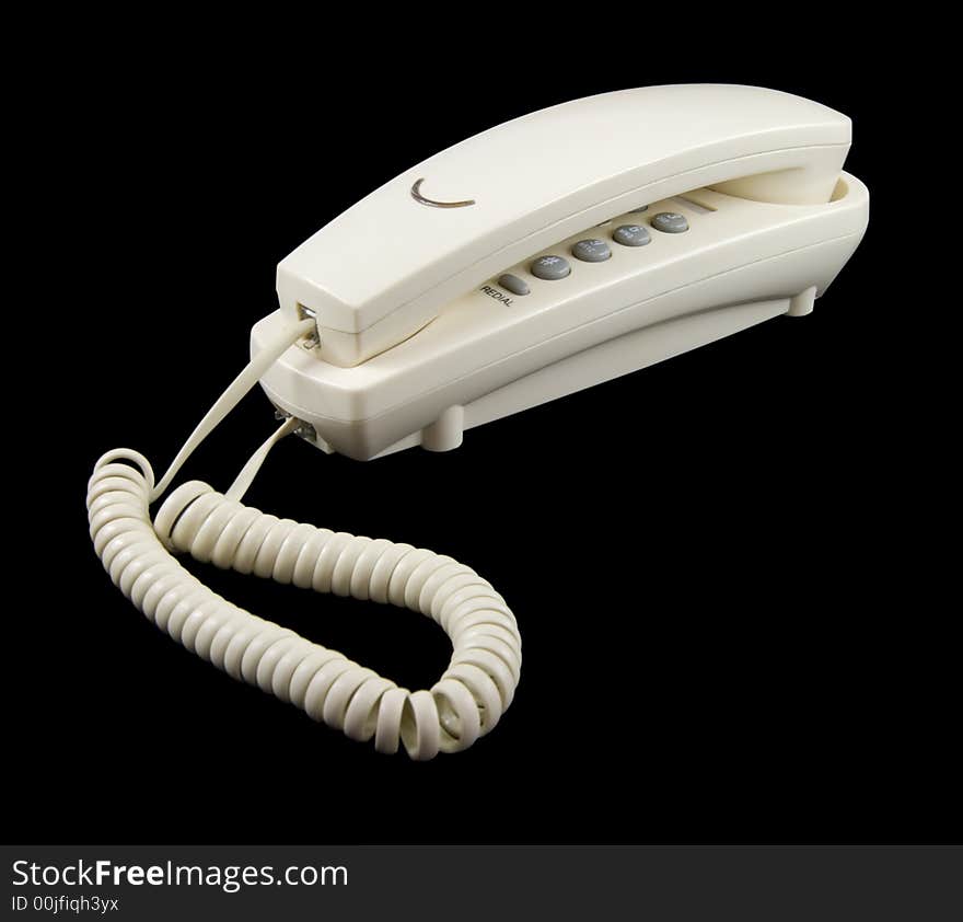 Telephone set isolated