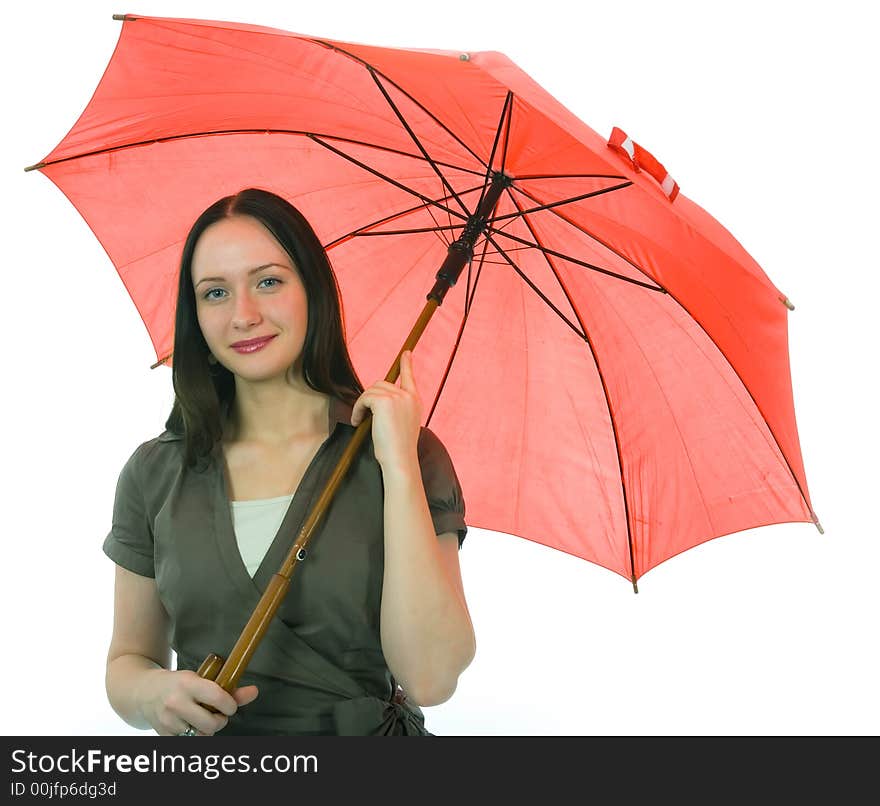 Woman and umbrella