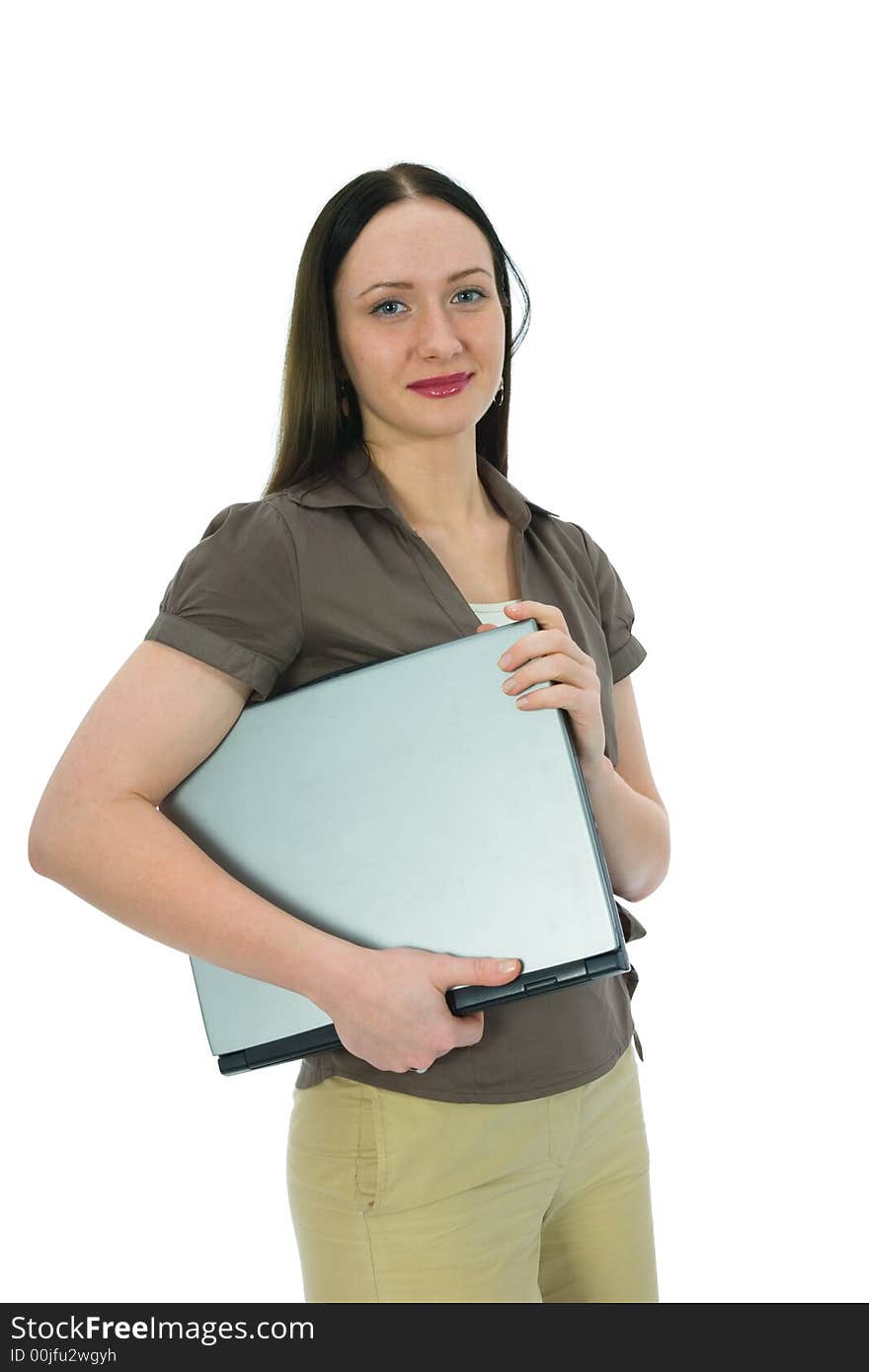 Business woman and laptop