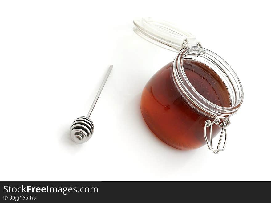 Honey isolated on a white background