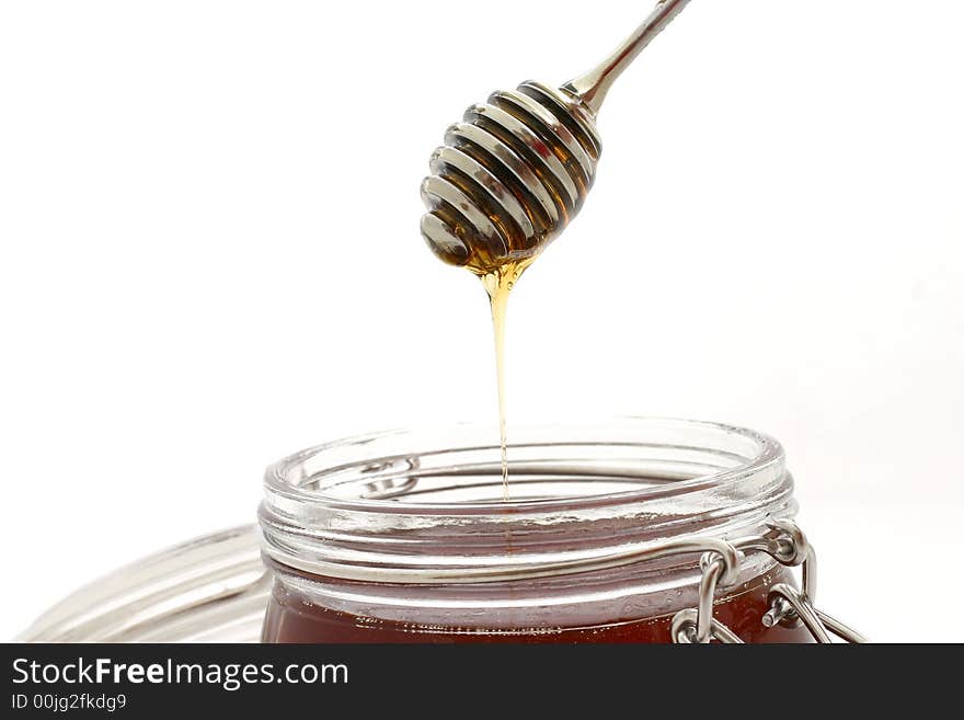 Honey isolated on a white background