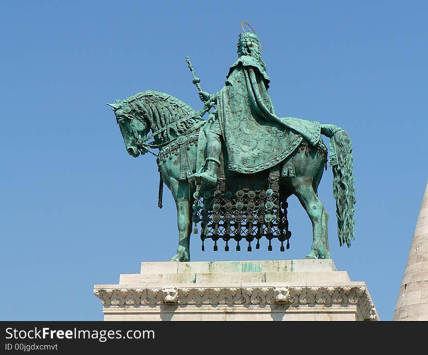 St Stephen's monument, Budapest, Hunagry, Europe