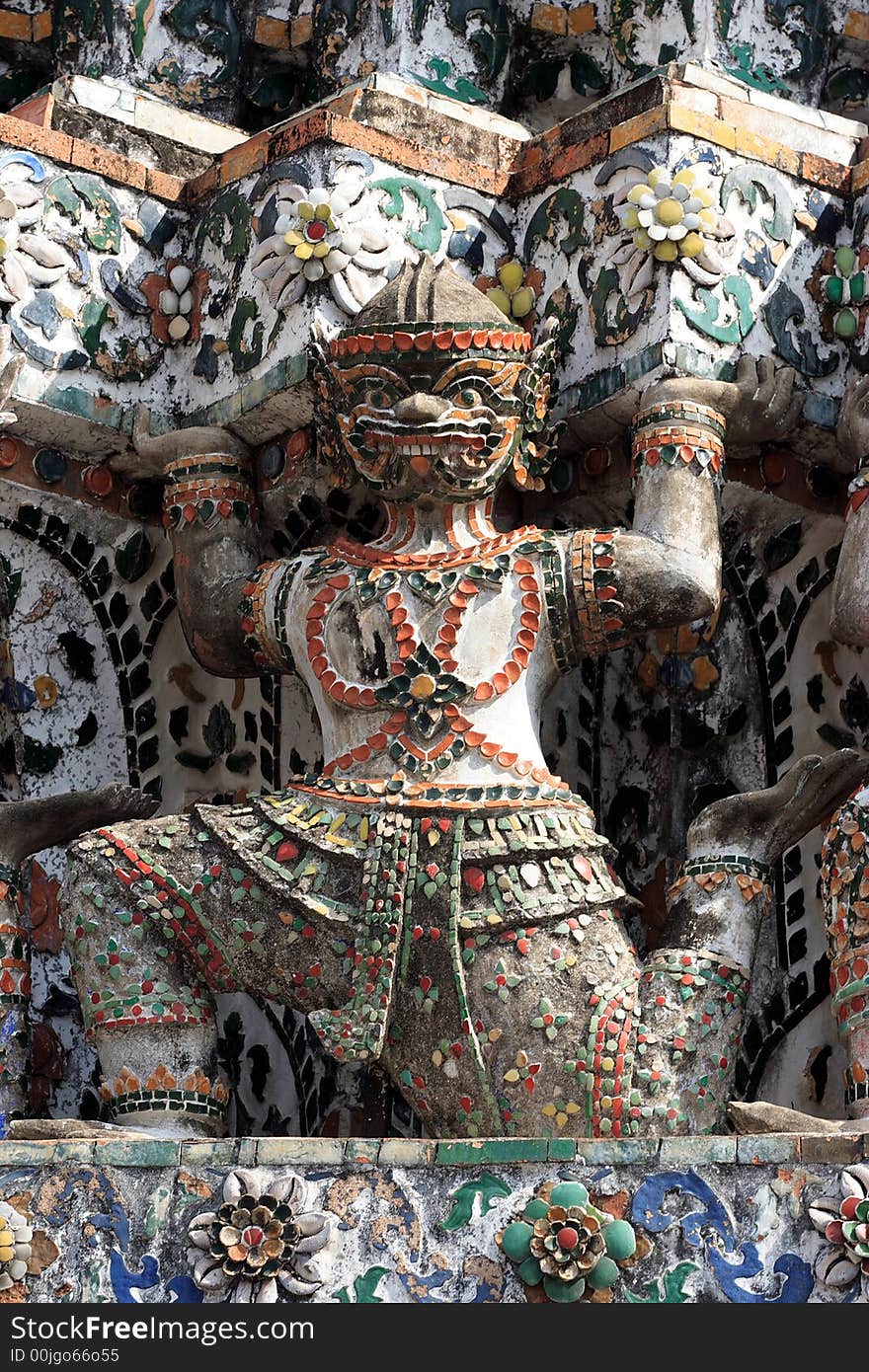 Thailand Wat Arun Sculpture