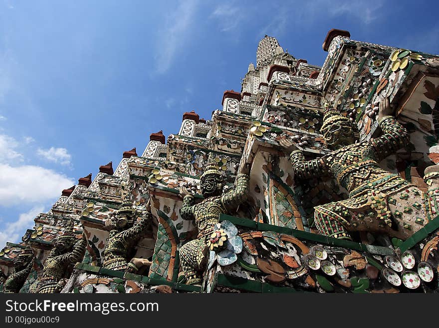 Thailand Wat Arun Sculpture