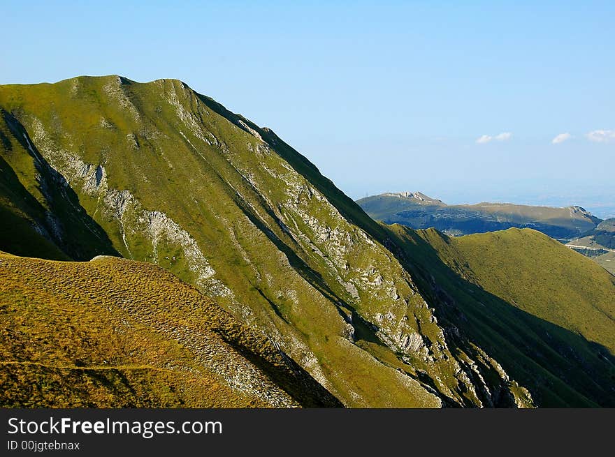 A view of the sibillini. A view of the sibillini