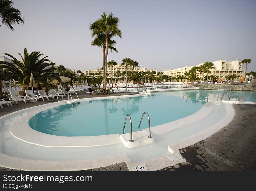 Very nice swimming pool at a hotle resort