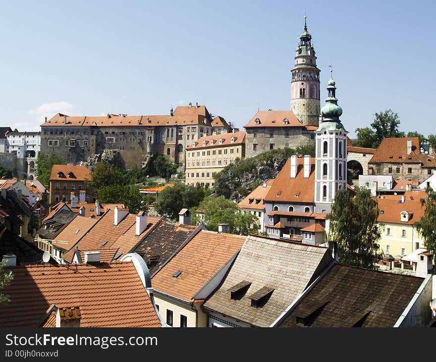 View on Cesky Krumlov