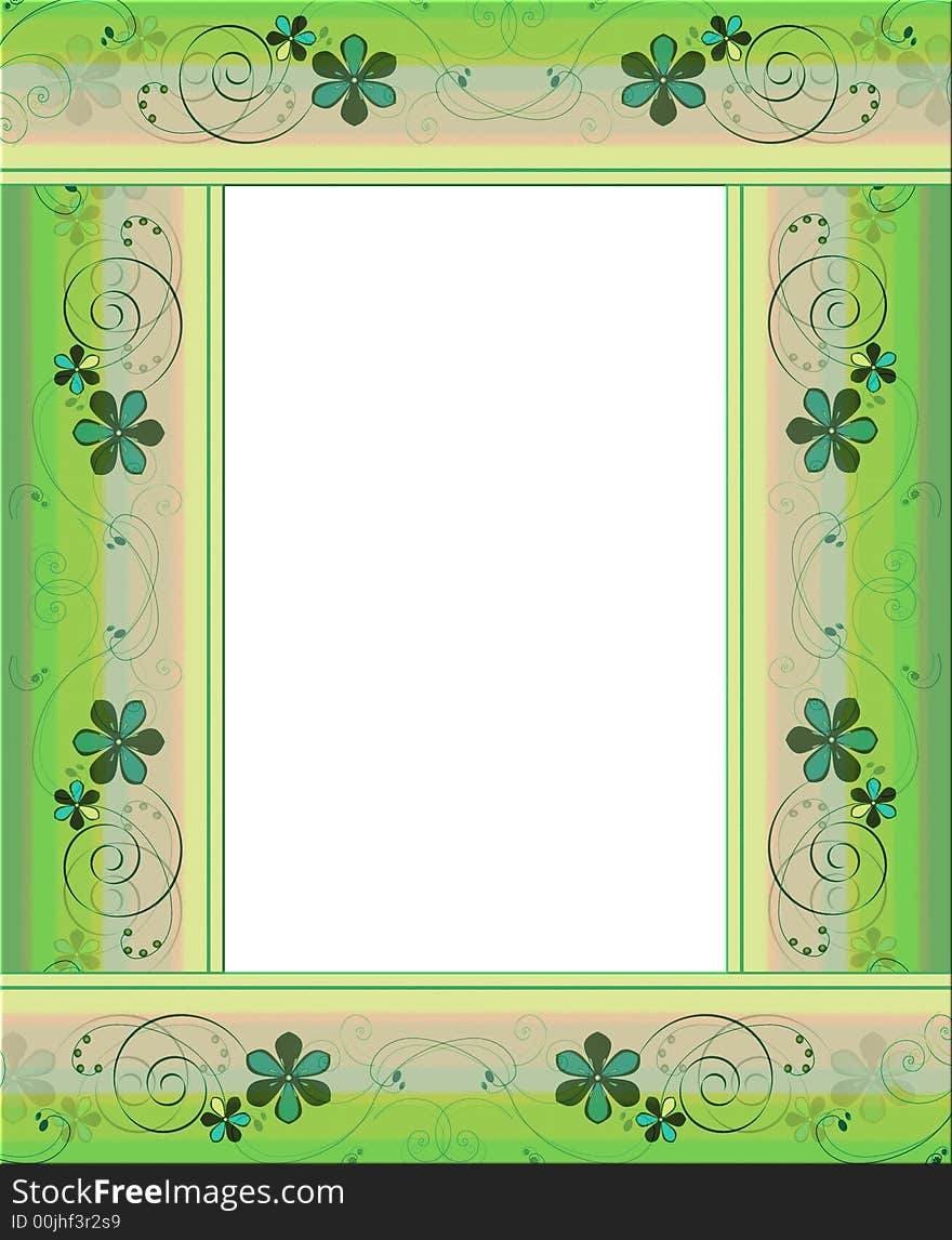 Floral frame background, can be used for different decorations