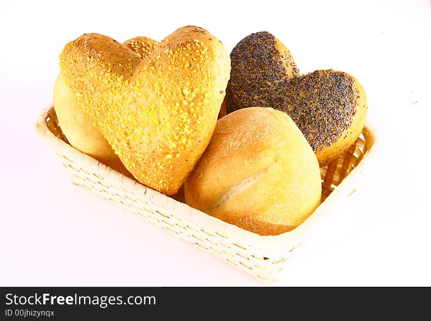 Different bread arranged on table close up. Different bread arranged on table close up