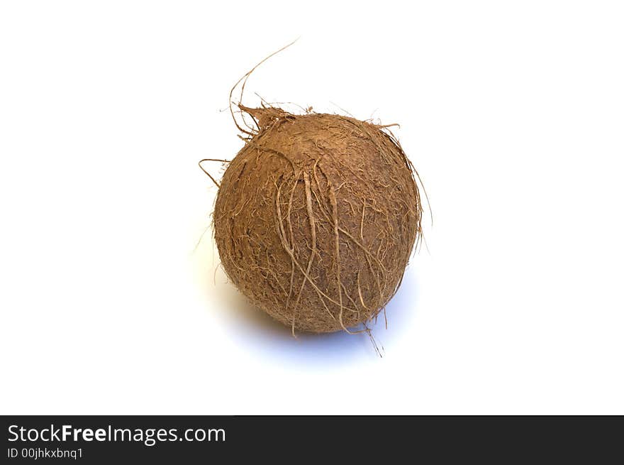 Coconut isolated on white background