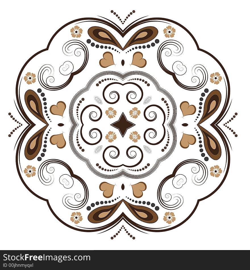 Beautiful abstract vector floral design