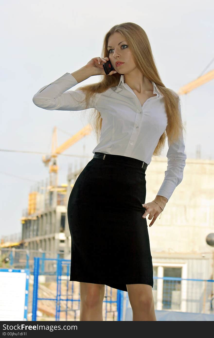 Businesswoman Speaking A Phone