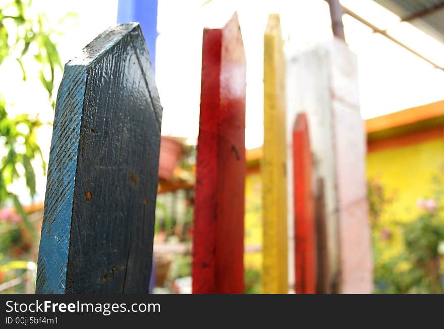 Colorful fence