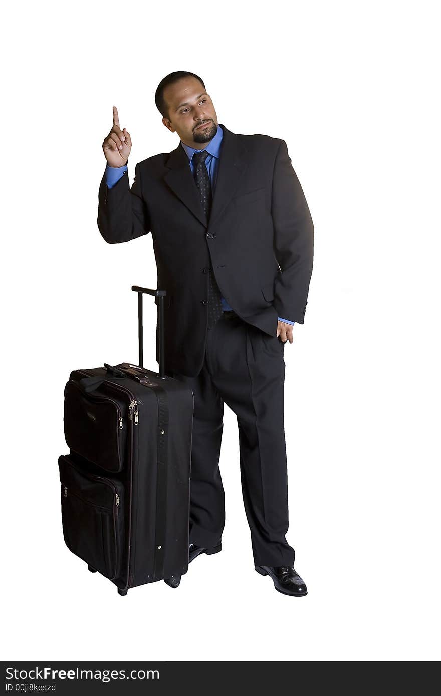 A young business man isolated on white background. A young business man isolated on white background.