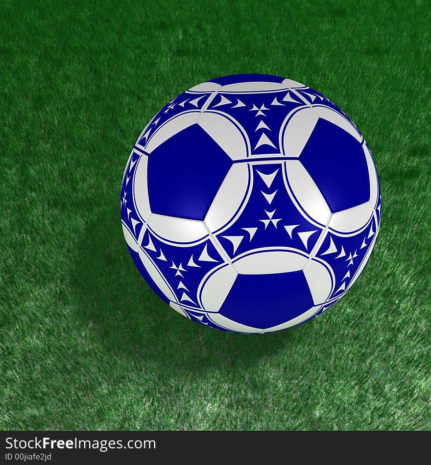 Soccer Ball On The Grass